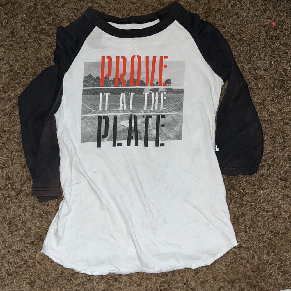 3/4 sleeve baseball shirt